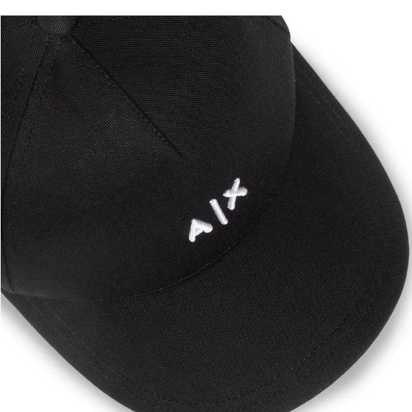 COPY - A|X ARMANI EXCHANGE Men's Baseball Hat Snap Back Black/White Logo - Picture 4 of 6